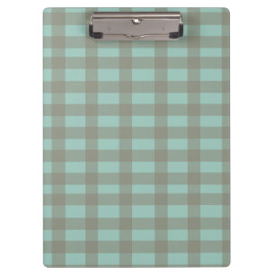 Grüner Gingham Klemmbrett