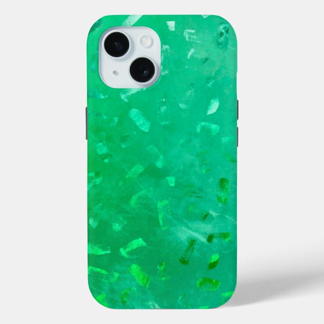 Grüner Glitter Case-Mate iPhone Hülle (Rückseite)