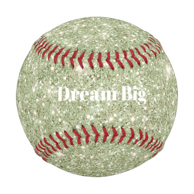 Grüner Glitterfunkel Baseball (Vorderseite)