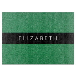 Grüner Glitzer, Hintergrund des Glitzer, Ihr Name Schneidebrett