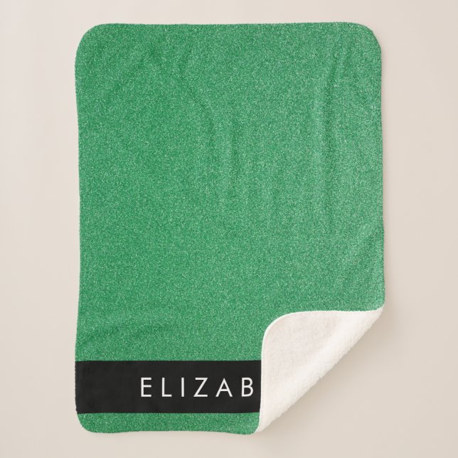 Grüner Glitzer, Hintergrund des Glitzer, Ihr Name Sherpadecke (Vorderseite)