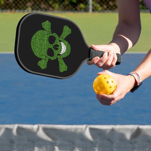 Grüner Glitzer Pickleball Schläger (InSitu)