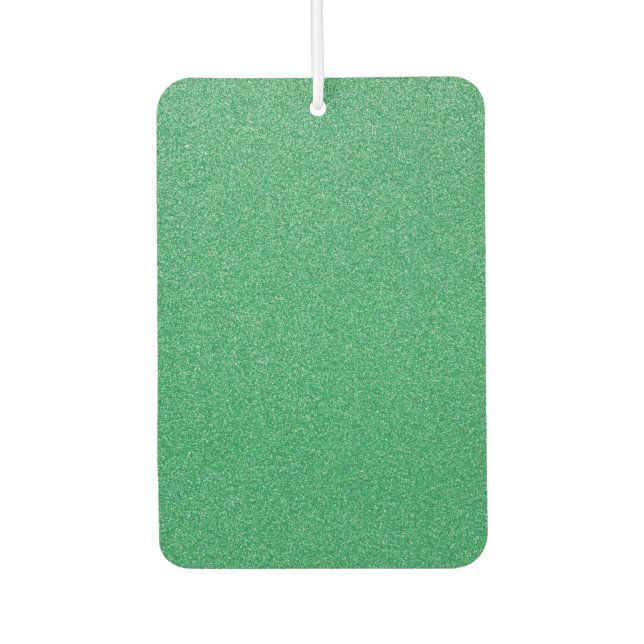 Grüner Glitzer, Sparkle, Hintergrund des Glitzer Autolufterfrischer (Vorderseite)