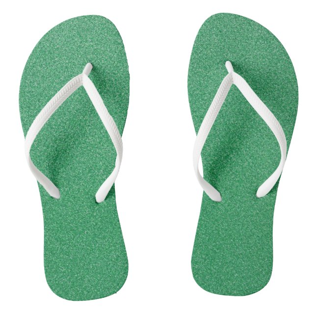 Grüner Glitzer, Sparkle, Hintergrund des Glitzer Flip Flops (Fußbett)