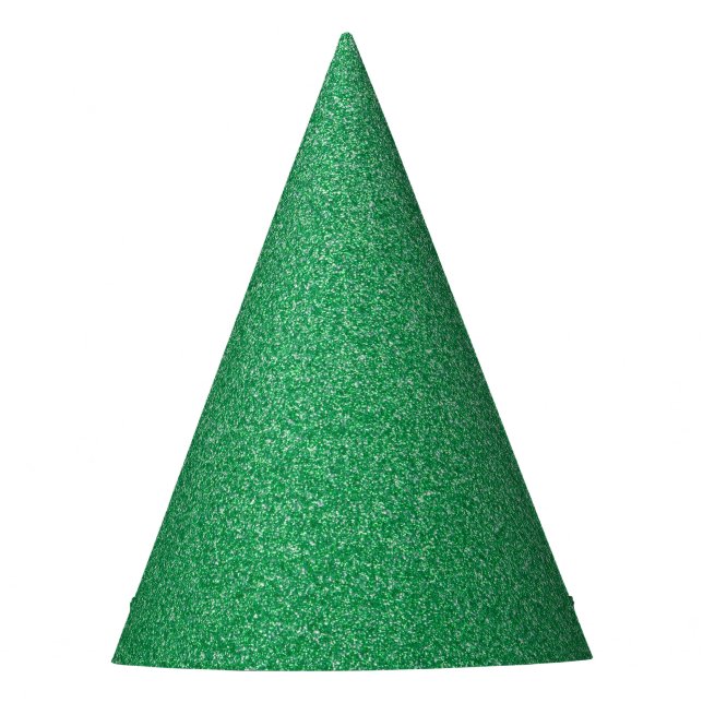 Grüner Glitzer, Sparkle, Hintergrund des Glitzer Partyhütchen (Vorderseite)