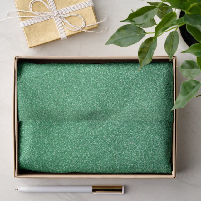 Grüner Glitzer, Sparkle, Hintergrund des Glitzer Seidenpapier (Geschenk)