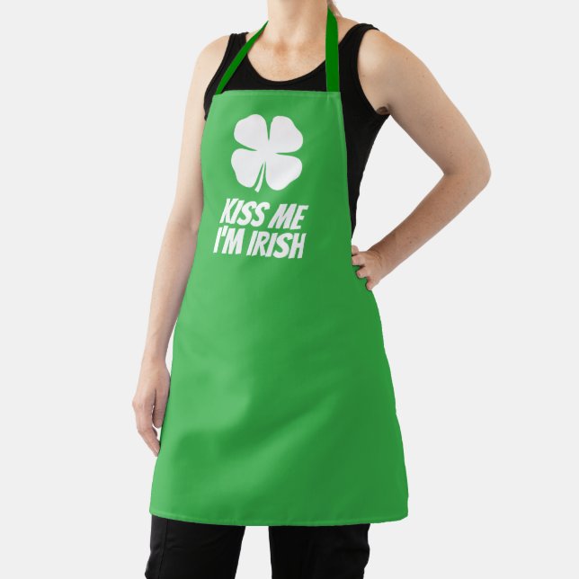 Grüner Glücksklee süß zum St. Patrick's Day  Schürze (InSitu)
