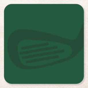 Grüner Golf-Papier-Untersetzer Rechteckiger Pappuntersetzer