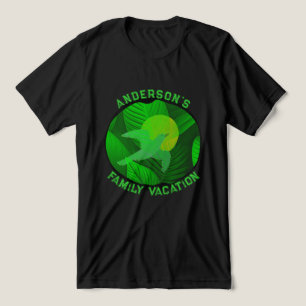 Grüner grafischer T - Shirt für Familienurlaub