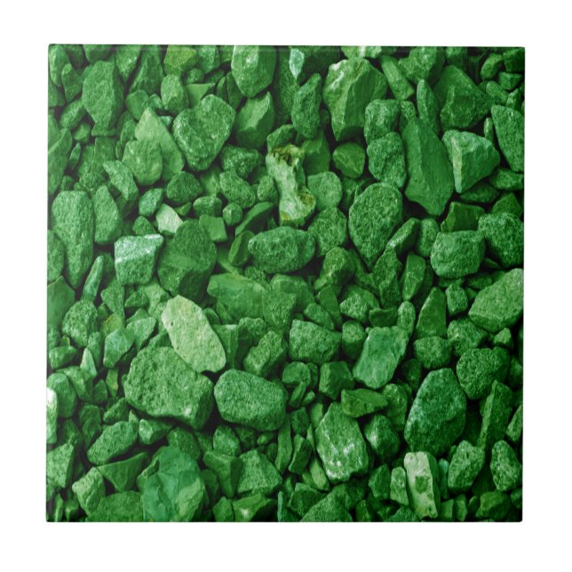 Grüner Granit-Felsen Fliese (Vorderseite)