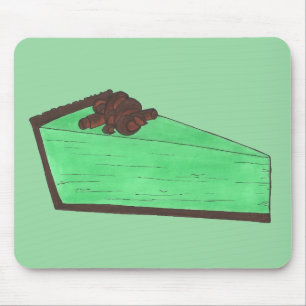 Grüner Grasshopper Minzkuchen Feinschmecker Backen Mousepad