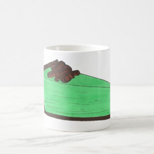 Grüner Grasshopper Pie Slice St. Patrick's Day Foo Kaffeetasse
