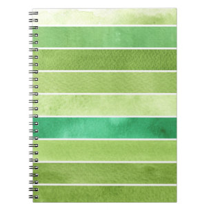 grüner großer Aquarellhintergrund - Aquarell Notizblock