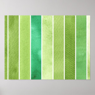grüner großer Aquarellhintergrund - Aquarell Poster