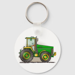 Grüner großer Traktor-Schlüsselketten Schlüsselanhänger