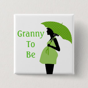 Grüner Großmutter-Knopf Button