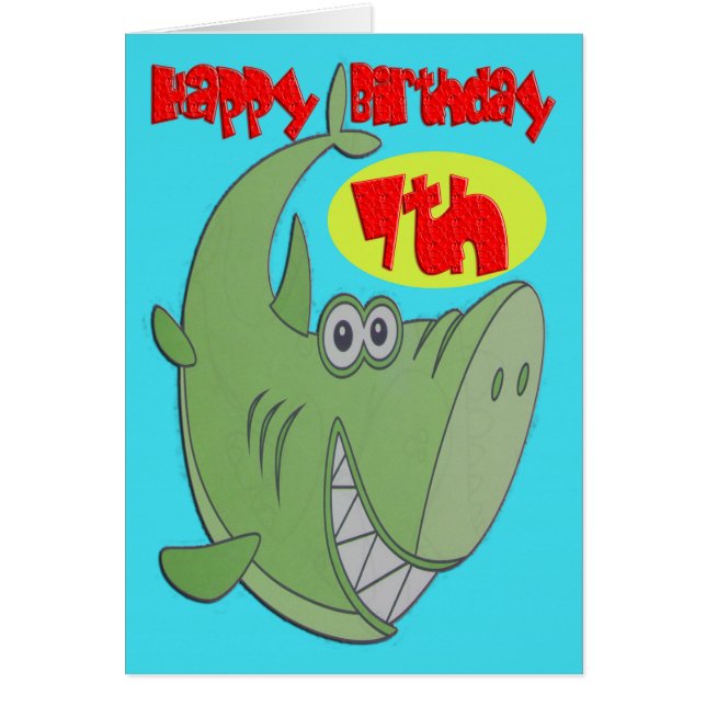 Grüner Hai Siebter Geburtstag (Vorne)