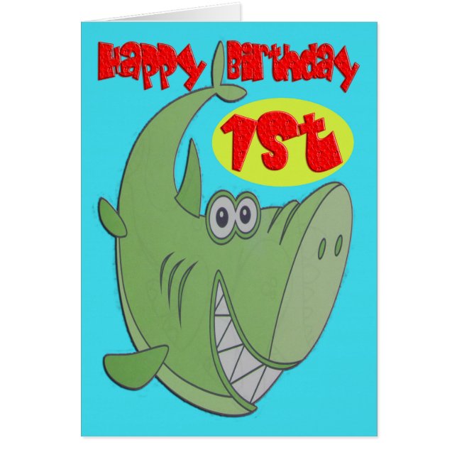 Grüner Hai zum ersten Geburtstag (Vorne)