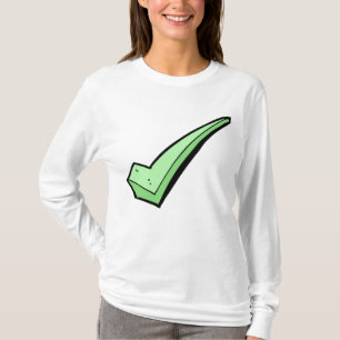 Grüner Haken-Symbol T-Shirt