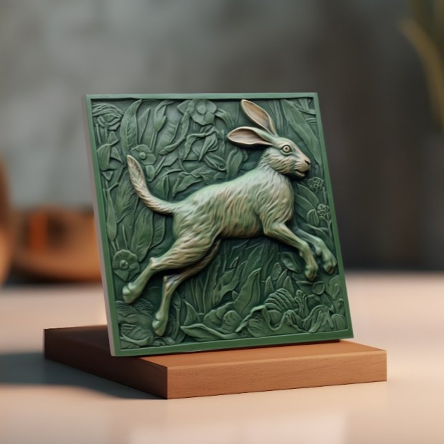 Grüner Hase -  Fliese (Von Creator hochgeladen)