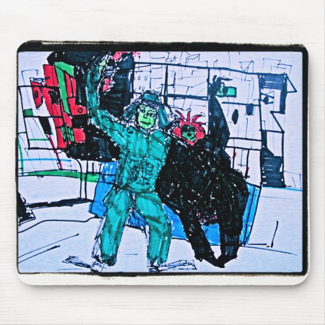 grüner Herr Mousepad (Vorne)