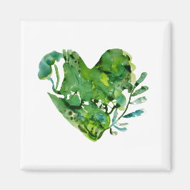 Grüner Herzmagnet Magnet