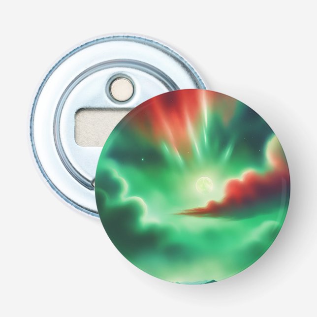 grüner Himmel Flaschenöffner (Vorderseite)