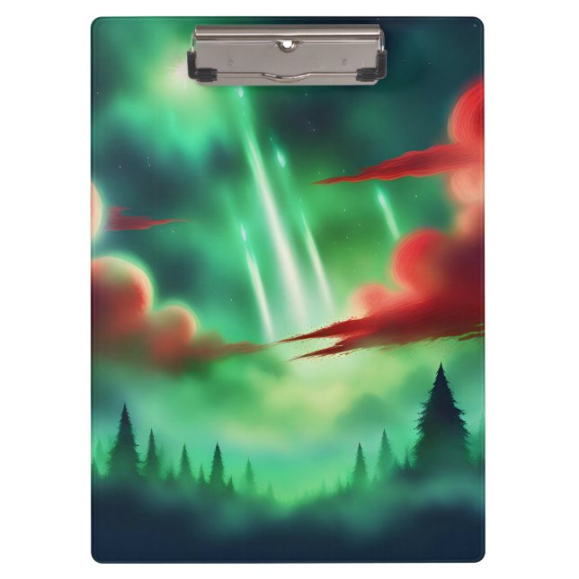 grüner Himmel Klemmbrett (Vorderseite)