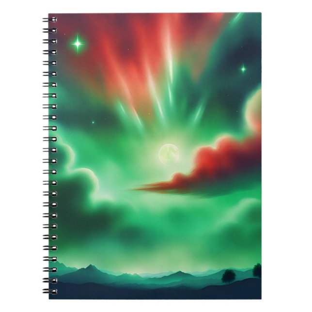 grüner Himmel Notizblock (Vorderseite)