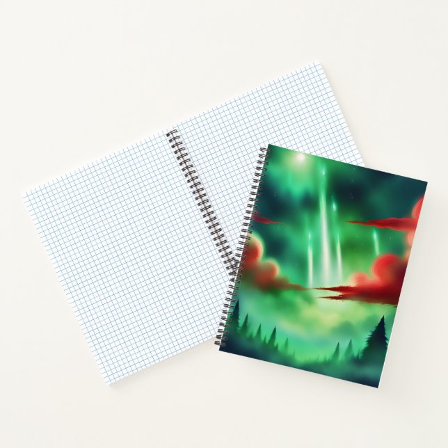 grüner Himmel Notizbuch (Innenseite)