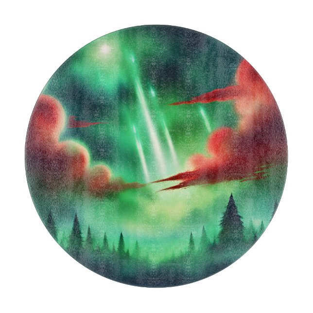 grüner Himmel Schneidebrett (Vorderseite)