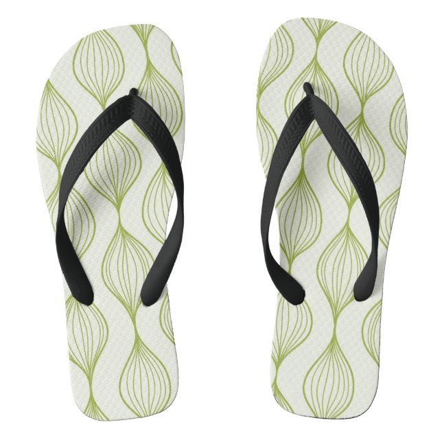 Grüner Hintergrund Flip Flops (Fußbett)