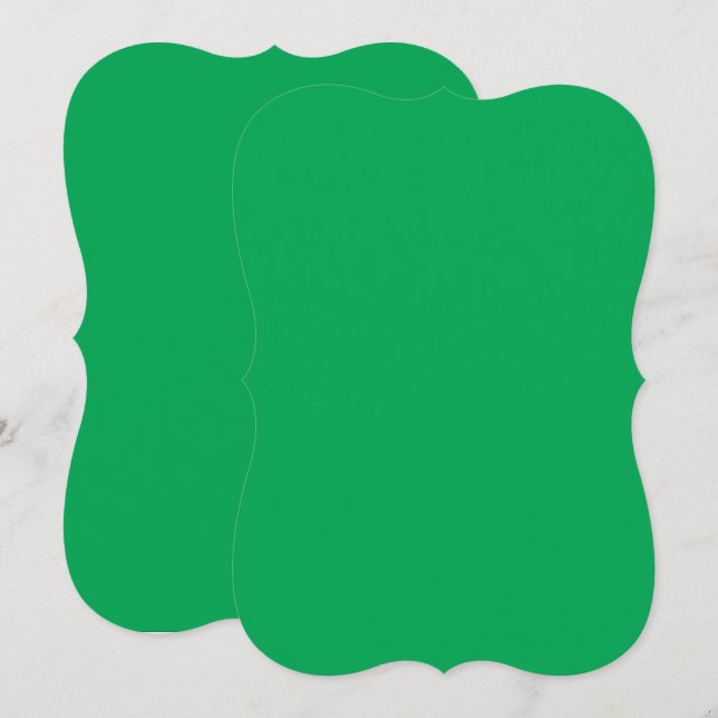 grüner Hintergrund mit weißem Rand (Vorne/Hinten)