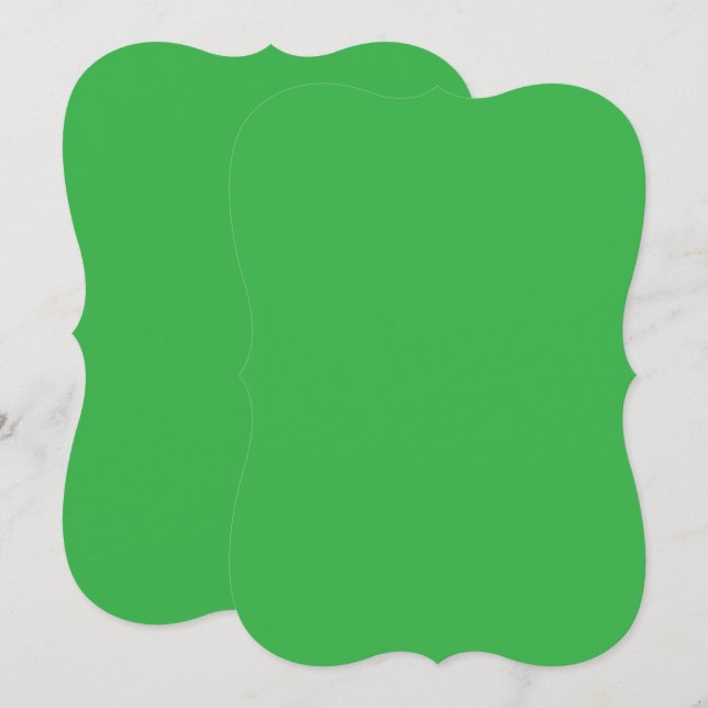 grüner Hintergrund mit weißem Rand (Vorne/Hinten)