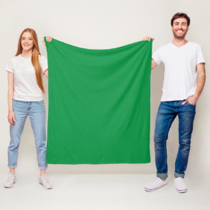 grüner Hintergrund mit weißem Rand Fleecedecke