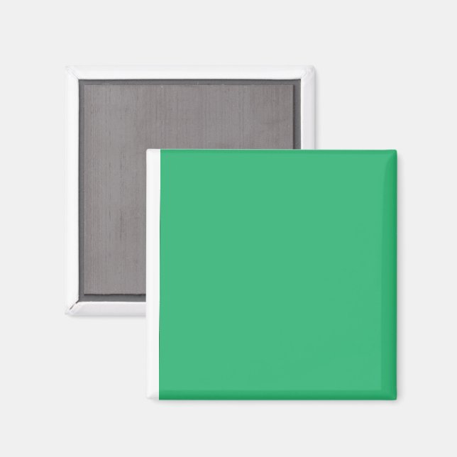 grüner Hintergrund mit weißem Rand Magnet (Vorderseite/Rückseite)