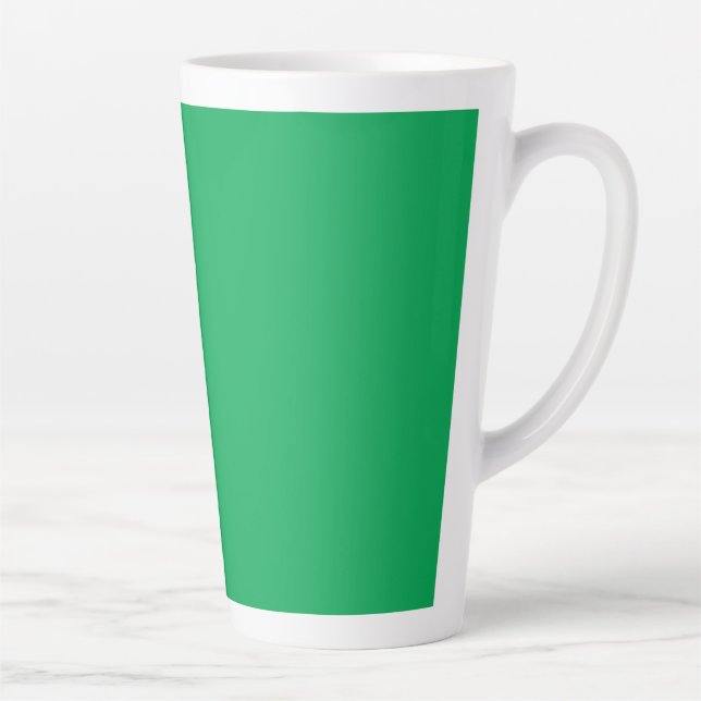 grüner Hintergrund mit weißem Rand Milchtasse (Rechts)