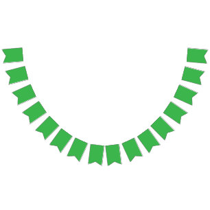 Grüner Hintergrund und weiße Grenze für ein modern Wimpelkette