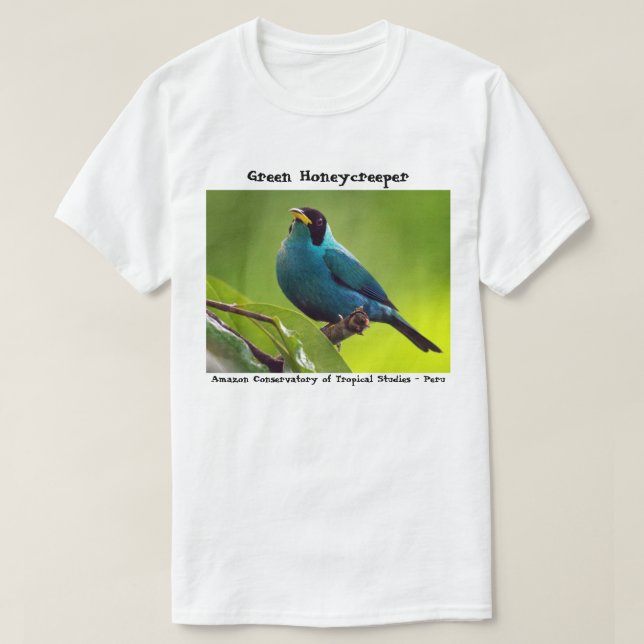 Grüner Honeycreeper T - Shirt (Design vorne)