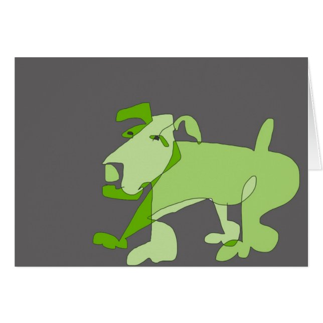 Grüner Hund (Vorderseite (Horizontal))