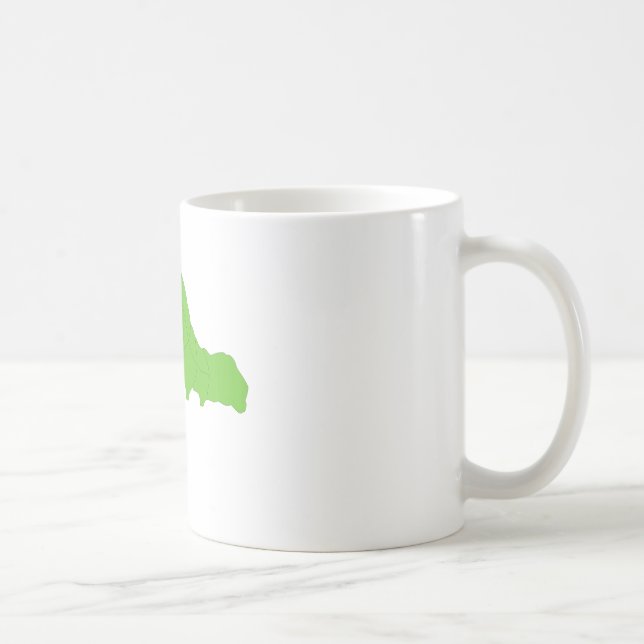 Grüner Inchworm Kaffeetasse (Rechts)