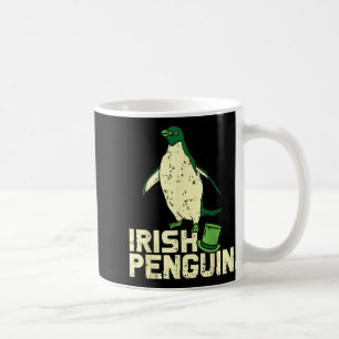 Grüner irischer Pinguin Süß St Patricks Day Tier L Kaffeetasse