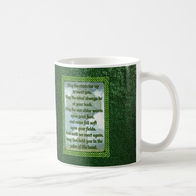 Grüner irischer Segen Kaffeetasse (Rechts)