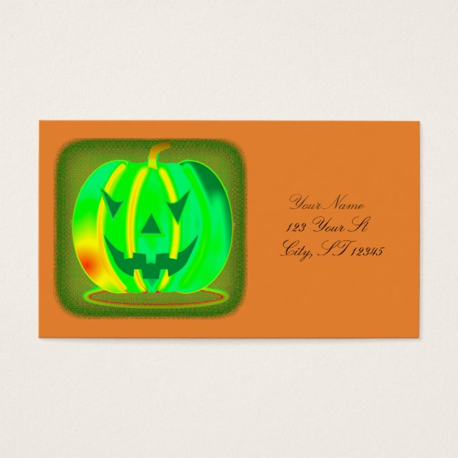 Grüner Jack o'lantern Halloween Thunder_Cove (Vorderseite)