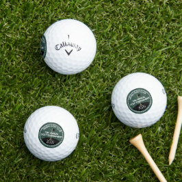 Grüner jährlicher Turnier-Golfclub-Name Golfball