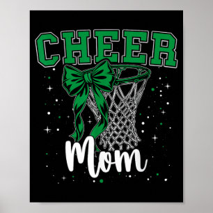 Grüner Jubel-Mama-Bogen-Sport-Baseball-Spiel Poster