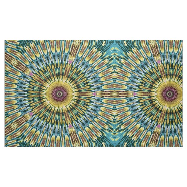 Grüner Kaleidoskop Sommerstoff Stoff (Fat Quarter (45,7 x 55,9 cm))