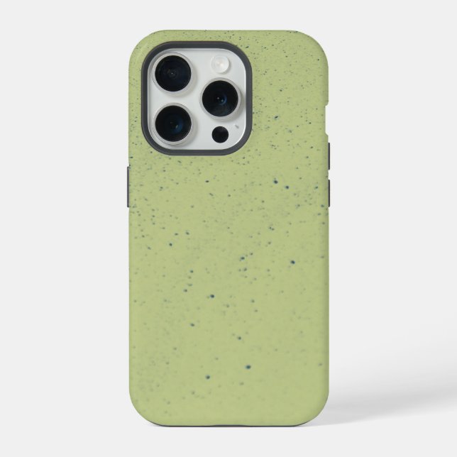 Grüner Kalk Sand iPhone 15 Pro Hülle (Rückseite)