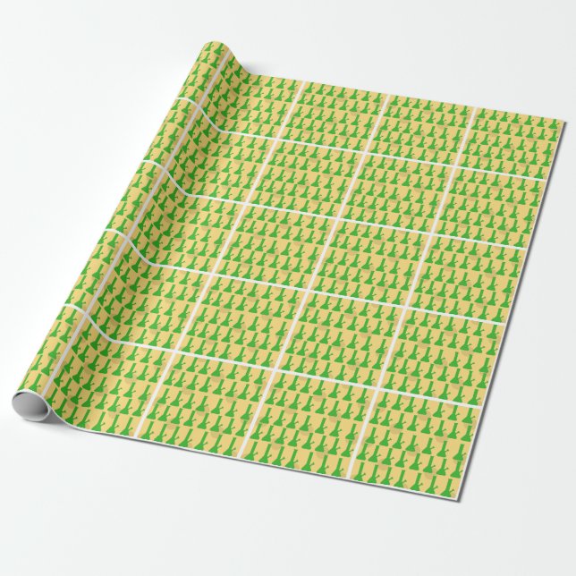 Grüner Käse Bong Entwurf durch #GrindAndVape Geschenkpapier (Ungerollt)