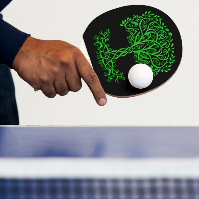 Grüner Keltenbaum Tischtennis Schläger (InSitu)